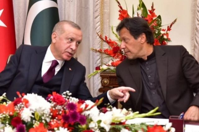 Cumhurbaşkanı Recep Tayyip Erdoğan ve Pakistan Başbakanı İmran Han