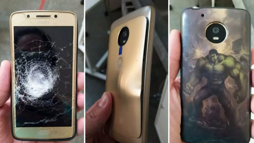 Hulk tasarımlı telefon kılıfı sahibini ölümden kurtardı