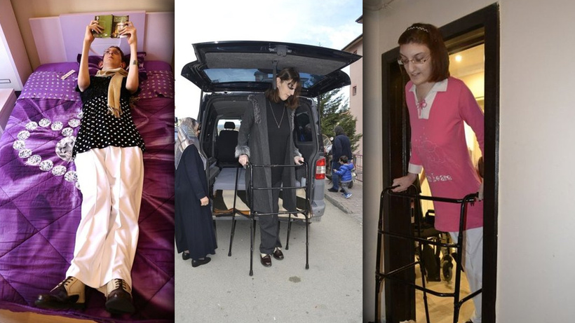 Karabük'te yaşayan dünyanın en uzun boylu kadını Rümeysa Gelgi, Guinness Rekorlar Kitabı'na girdi