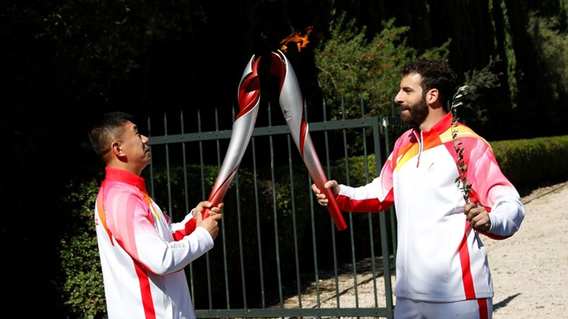 Yunanistan'da yakılan 2022 Kış Olimpiyatları meşalesi Pekin’e ulaştı