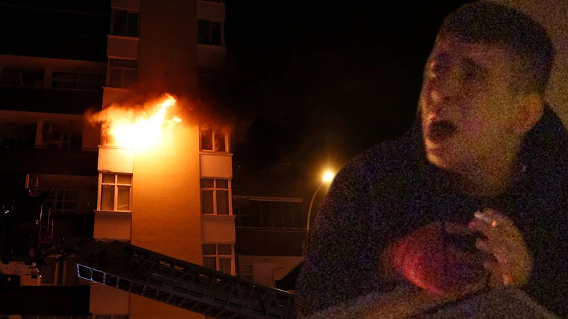 Oturduğu evi ateşe verdi, balkona çıkıp sigara içti