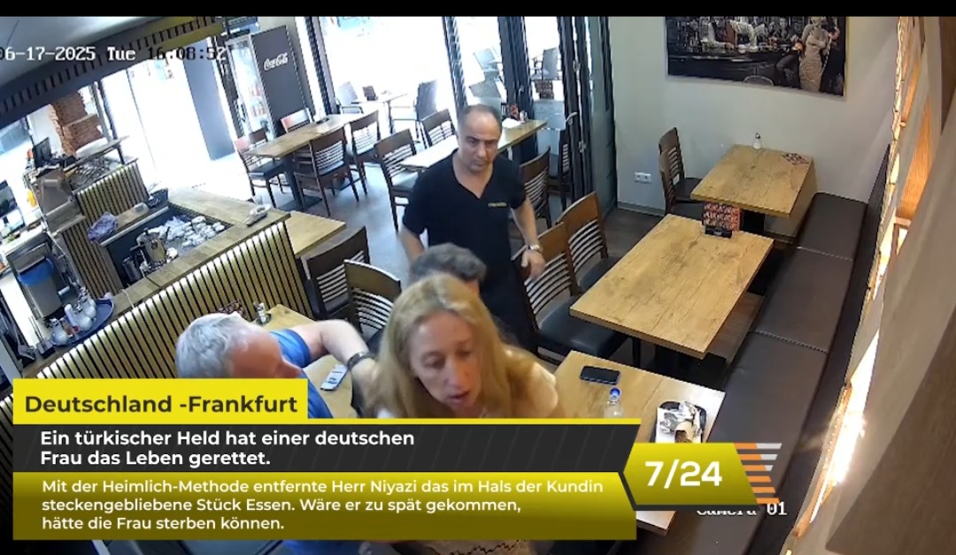 Frankfurt’ta Türk Restoran Yöneticisinden Kahramanca Kurtarış